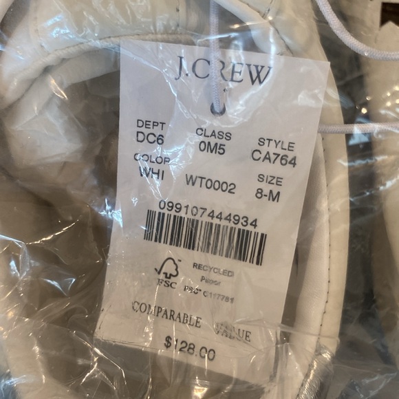J. Crew White City Tour Sneakers Size 8 M - Picture 10 of 11
